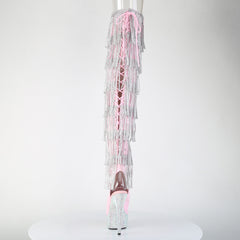 6 Inch Heel BEJEWELED-3017HG-RSF-6 Baby Pink Holo