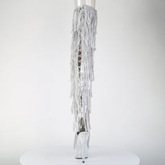 6 Inch Heel BEJEWELED-3017HG-RSF-6 Silver Holo Pu