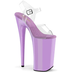 Pleaser Beyond 008 Clear Lavender Platform Shoes