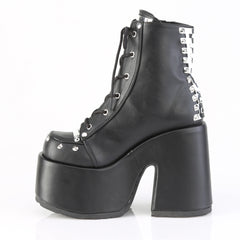 5 Inch Heel CAMEL-208 Black Vegan Leather