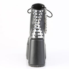 5 Inch Heel CAMEL-208 Black Vegan Leather