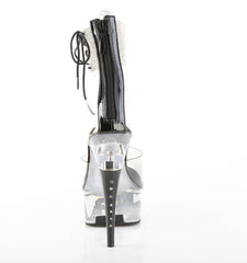 6 Inch Heel CAPTIVA-624RS Clear Black