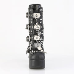 4 Inch Heel CHARADE-118 Black Vegan Leather