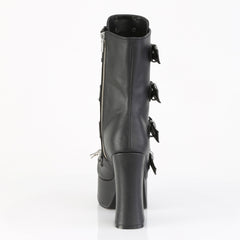 4 Inch Heel CHARADE-118 Black Vegan Leather