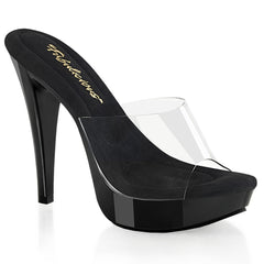 5 Inch Heel COCKTAIL-501 Clear-Black