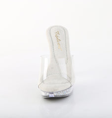5 Inch Heel COCKTAIL-501RSI Clear Silver Rhinestone