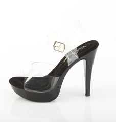 5 Inch Heel COCKTAIL-508 Clear Black