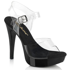 Fabulicious Cocktail 508 Clear Black Shoes