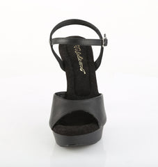 5 Inch Heel COCKTAIL-509 Black Vegan Leather