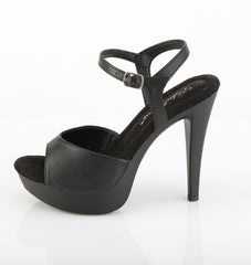 5 Inch Heel COCKTAIL-509 Black Vegan Leather
