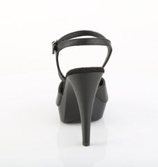 5 Inch Heel COCKTAIL-509 Black Vegan Leather