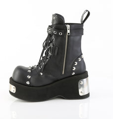 3 Inch Platform DANK-57 Black Vegan Leather