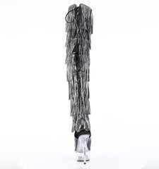 6 Inch Heel DELIGHT-3017HG-RSF Black Holo