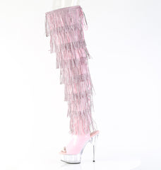 6 Inch Heel DELIGHT-3017HG-RSF Baby Pink Holo