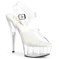 6 Inch Heel DELIGHT-608VL Clear by Pleaser