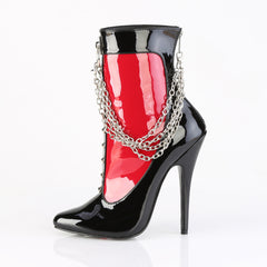 6 Inch Heel DOMINA-1033 Black Red Patent