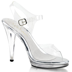 4 Inch Heel FLAIR-408 Clear
