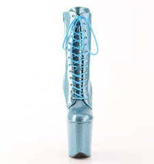 8 Inch Heel FLAMINGO-1040GP Baby Blue Glitter