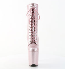 8 Inch Heel FLAMINGO-1040GP Blush Pink Glitter