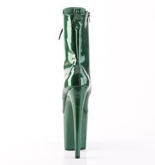 8 Inch Heel FLAMINGO-1040GP Emerald Green Glitter