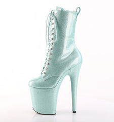 8 Inch Heel FLAMINGO-1040GP Mint Glitter
