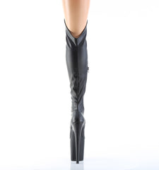 8 Inch Heel FLAMINGO-3014 Black Pu