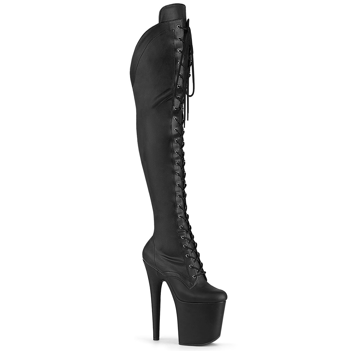 Pleaser Flamingo 3014 Black Pu Platform Shoes