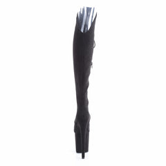 8 Inch Heel FLAMINGO-3014FS Black Suede