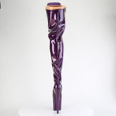 8 Inch Heel FLAMINGO-3020GP Purple Glitter