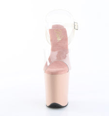 8 Inch Heel FLAMINGO-808 Clear Blush