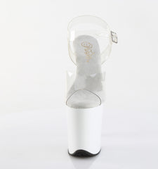 8 Inch Heel FLAMINGO-808 Clear White