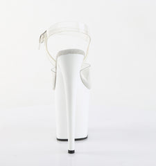 8 Inch Heel FLAMINGO-808 Clear White