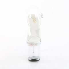 8 Inch Heel FLAMINGO-808MLS Clear
