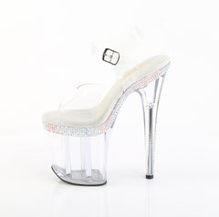 8 Inch Heel FLAMINGO-808MLS Clear