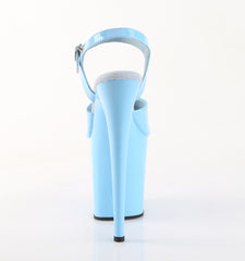 8 Inch Heel FLAMINGO-809 Baby Blue Patent