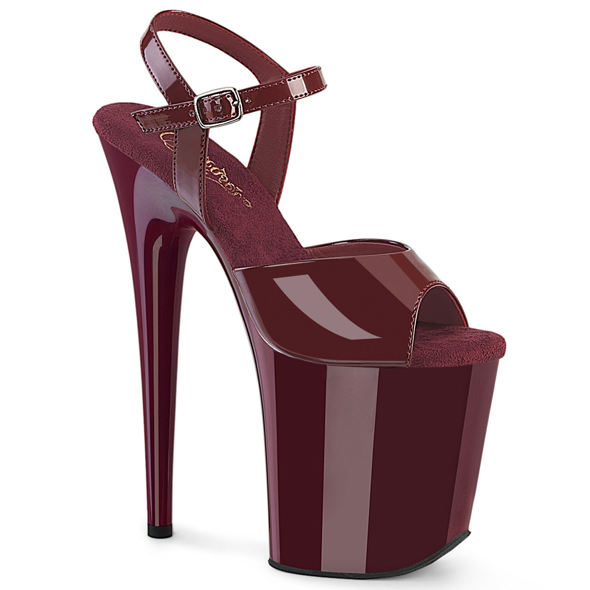 Pleaser Flamingo 809 Burgundy Platform Shoes