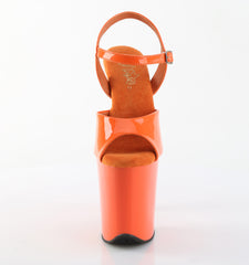 8 Inch Heel FLAMINGO-809 Orange Patent