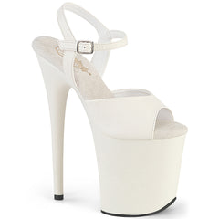 Pleaser Flamingo 809 Off White Platform Shoes