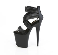 8 Inch Heel FLAMINGO-820 Black