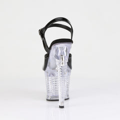 7 Inch Heel FLASHDANCE-709SPEC Black Clear
