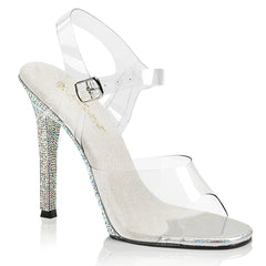 4 Inch Heel GALA-08DM Clear Rhinestones