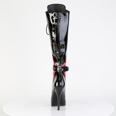5 Inch Heel INDULGE-2028 Black Red Patent