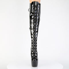 7 Inch Heel JUBILANT-3012 Black Stretch Patent