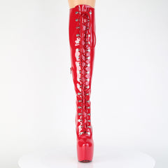 7 Inch Heel JUBILANT-3012 Red Stretch Patent