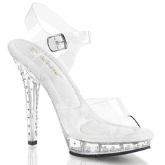 5 Inch Heel LIP-108SDT Clear