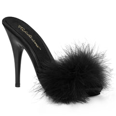 5 Inch Heel POISE-501F Black Fur
