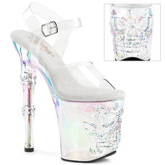 Pleaser Rapture 808Ht Clear Holo Tinted Platform Shoes