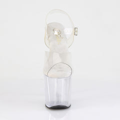 8 Inch Heel RAZZLE-808 Clear