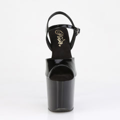 8 Inch Heel RAZZLE-809 Black Patent