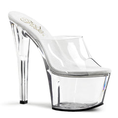 7 Inch Heel SKY-301 Clear